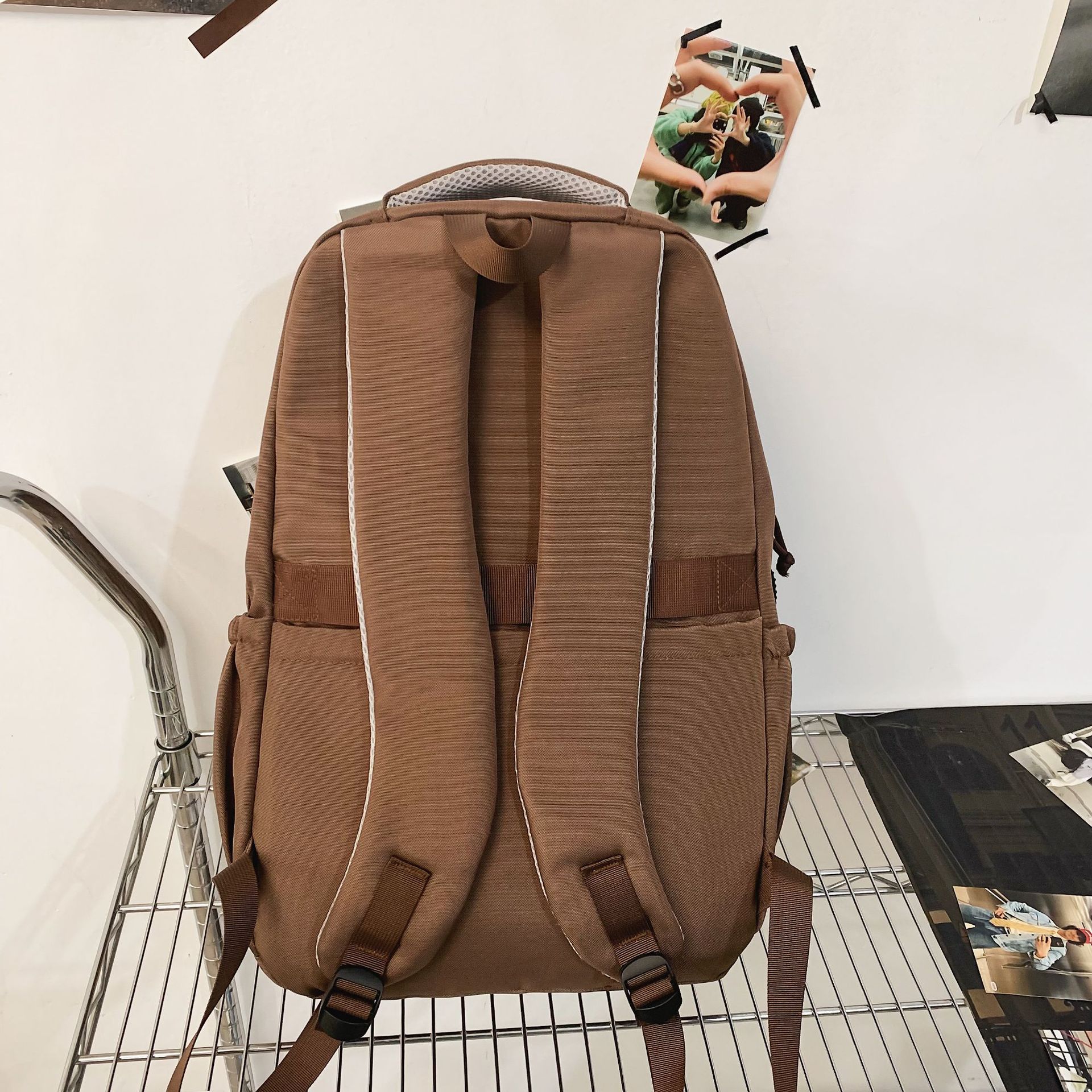 Trendy brand sturdy and durable backpacks for men, Korean style ins workwear, cool and stylish couple outdoor sports and travel backpacks Application Scenario