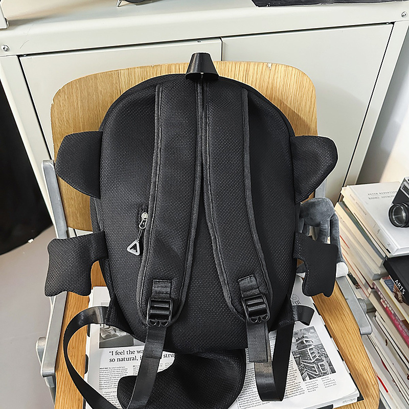 A new, cute, funny and individualistic "Big Shark" backpack from Japanese Instagram, a casual, lightweight and large-capacity backpack for both men and women Specification drawing