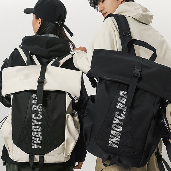 2025 New large-capacity fashionable backpack, lightweight travel bag, personalized and simple backpack, versatile school bag, basketball bag details Picture