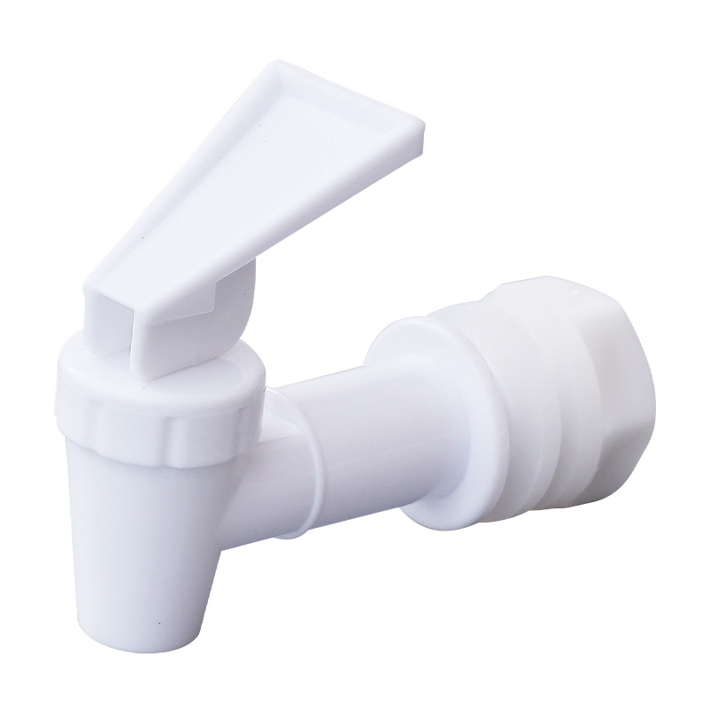 White lift-up water dispenser faucet, pp plastic cold water bottle, wine bucket, juice and mineral water bucket faucet Item Picture
