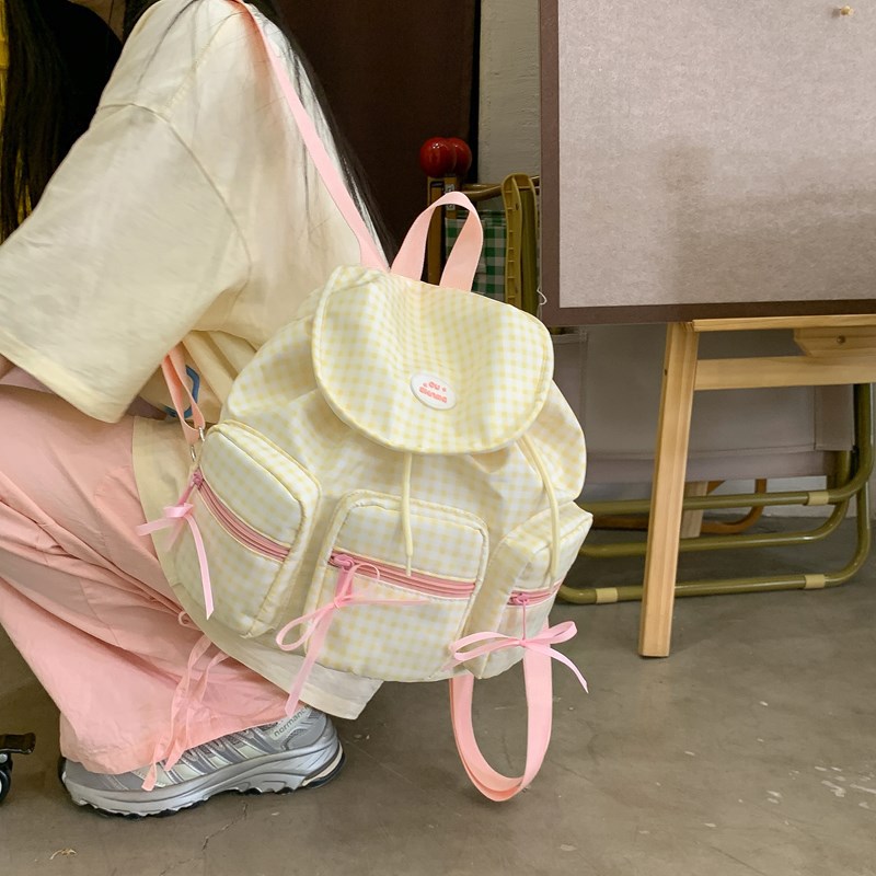 2025 Korean version of Instagram trendy backpacks, cute and versatile, fresh backpack for girls, children's backpacks for going out Application Scenario