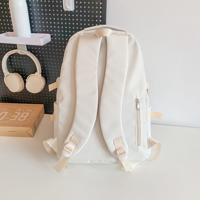 The 2023 new Korean-style ins college student couple backpack is lightweight and simple, a backpack for junior and senior high school students Specification drawing
