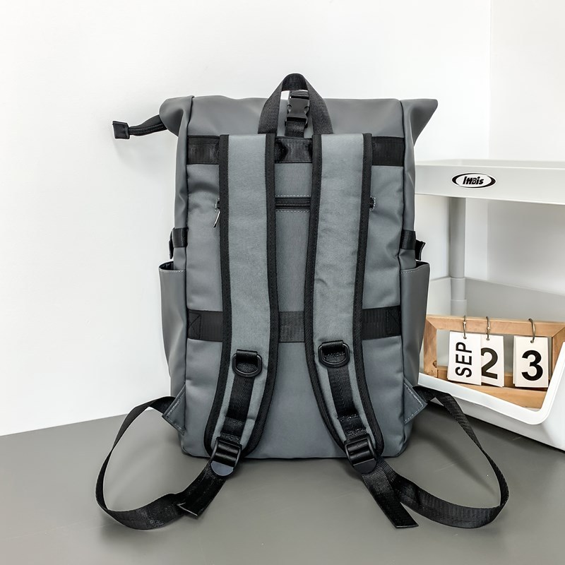 Backpack for men, computer bag, large-capacity schoolbag, trendy American-style 2024 new outdoor travel backpack for junior high school girls Specification drawing