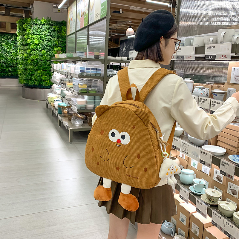 Cookie ins schoolbag, new Japanese-style cartoon girl, cute, large-capacity backpack, versatile student backpack details Picture