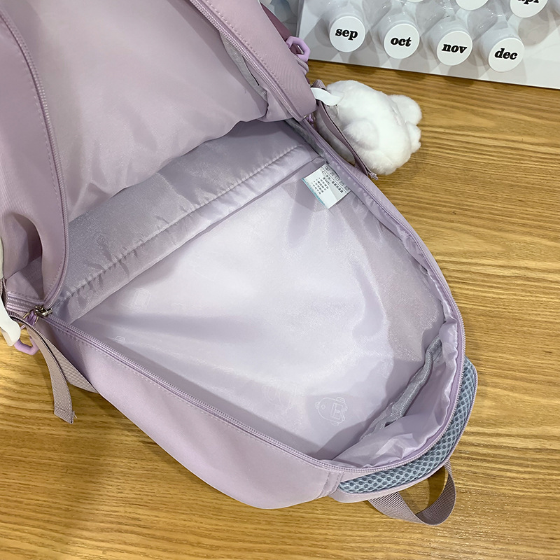 The 2024 new Korean version of the schoolbag for junior high school girls and primary school students in grades three to six, with a fresh and large-capacity backpack Application Scenario