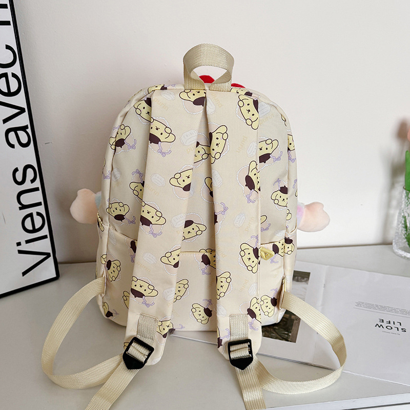 New high-appearance-level cartoon cute backpack, Ins-style schoolbag, versatile, super cute and sweet backpack, niche casual bag Specification drawing