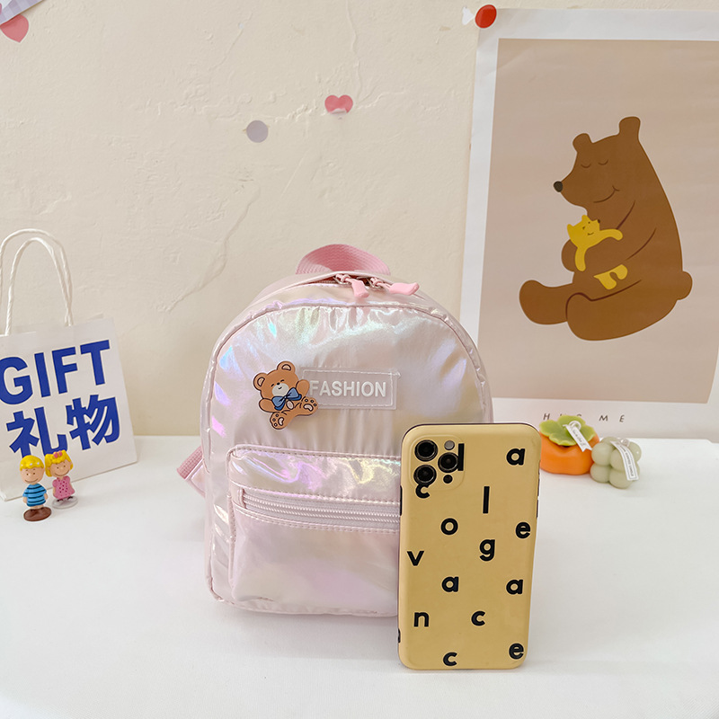 New fashionable and cute transparent backpack, cartoon children's laser colorful backpack, girls' travel schoolbag Specification drawing