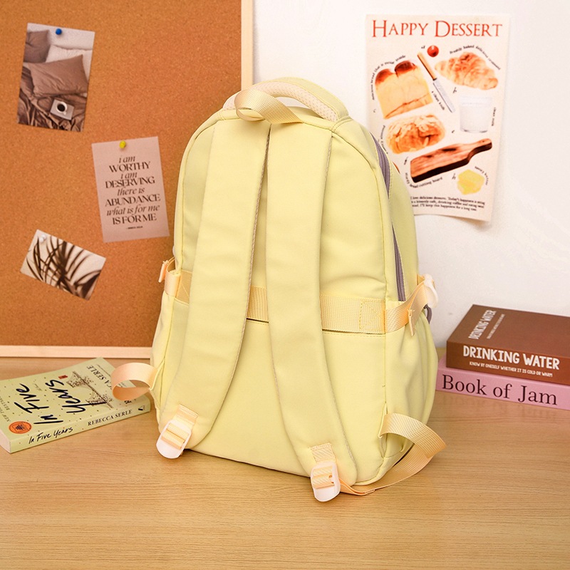A new high-appearance-level forest-themed ins fresh and sweet candy-colored backpack for junior and senior high school students with large capacity Specification drawing