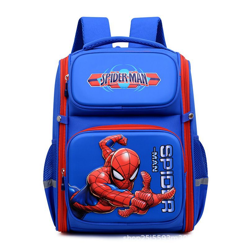 Customized large-capacity, low-load and spine-protecting cartoon and animation children's space bags for boys and girls in grades 1-3 of primary school Specification drawing