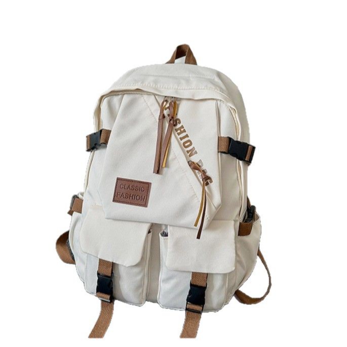 Spring trend new large-capacity travel backpack for students, Japanese-style simple computer couple backpack Item Picture