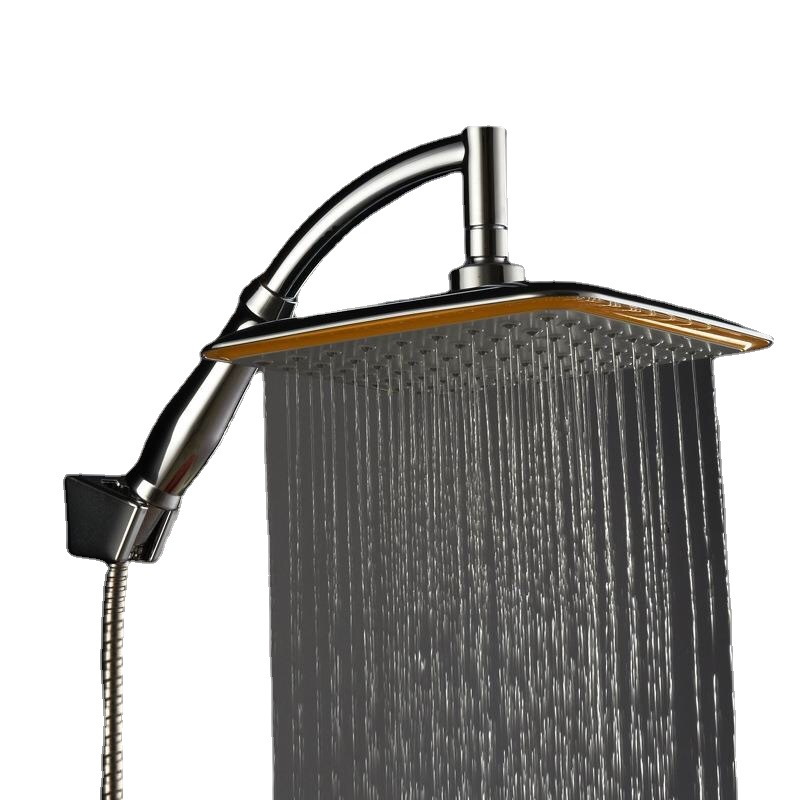 Universal adjustable shower head, rain shower, pressurized top shower head, showerhead, overhead shower head, 9-inch shower head Item Picture