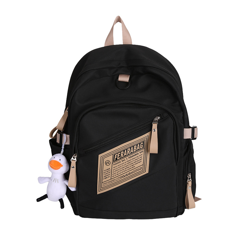 Large-capacity backpack for girls, trendy schoolbag for junior and senior high school students, 2024 new sporty style, college student computer backpack for men Item Picture