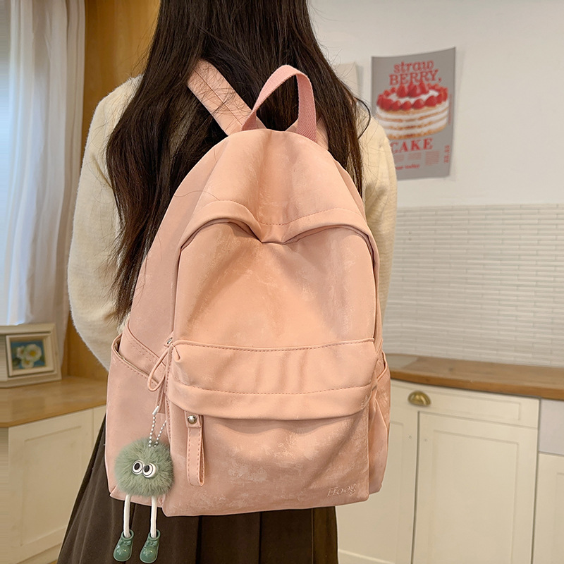 Korean college student ins versatile large-capacity schoolbag, simple and casual new travel backpack, commuting single-shoulder bag full figure