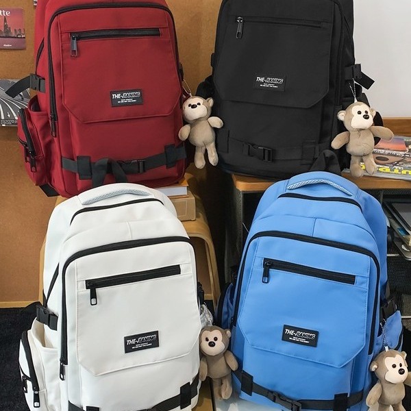 New men's casual and versatile backpack, large-capacity outdoor travel backpack, lightweight schoolbag for junior high school, senior high school and college students, and women Specification drawing