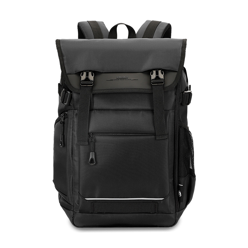 Cross-border wholesale men's outdoor casual backpacks with flip-top design, casual commuting backpacks, business computer backpacks full figure