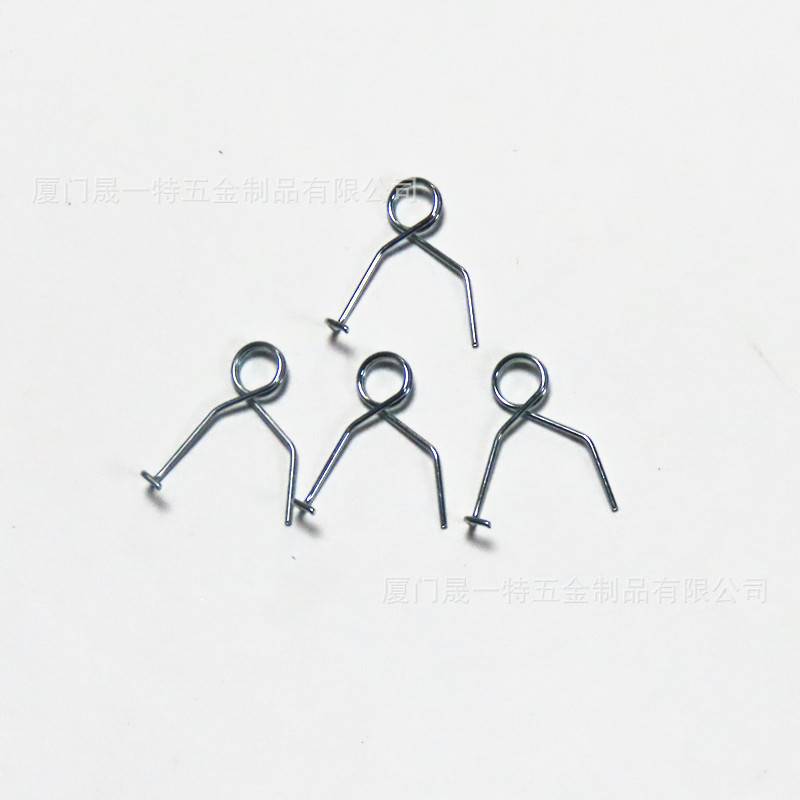 Xiamen mold, stainless steel special-shaped stretching spring, hardware parts, tool forming, bending machine, helmet spring production Specification drawing