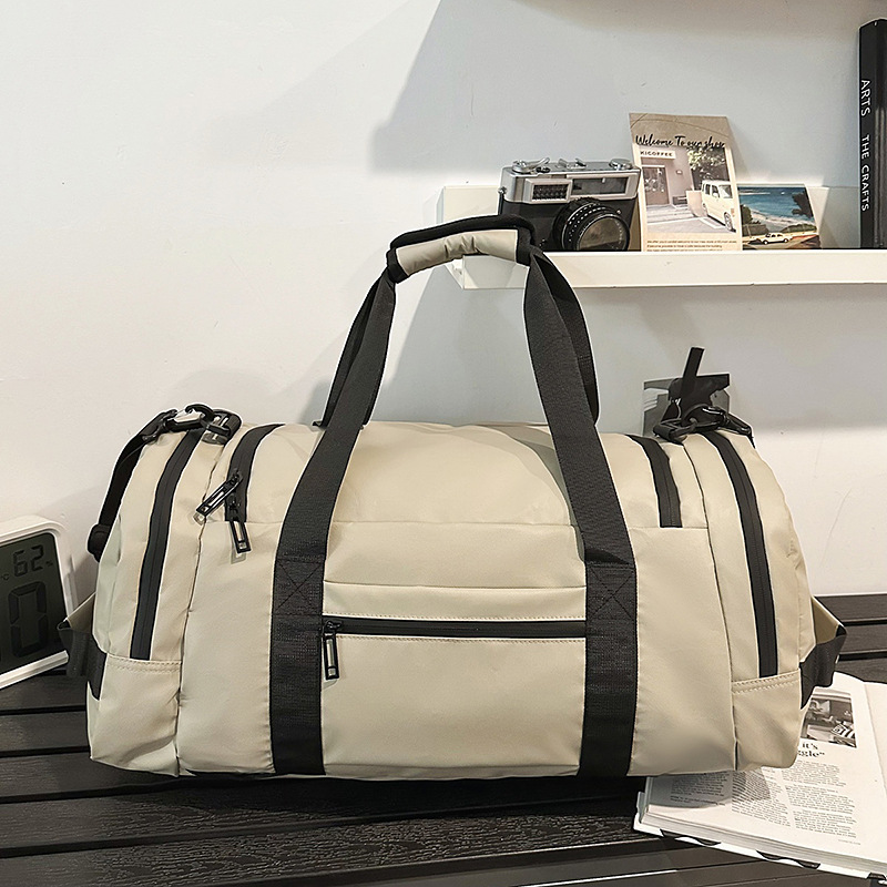 New high-appearure-level multi-purpose short-distance travel crossbody bag, couple solid color lightweight travel bag with large capacity Specification drawing