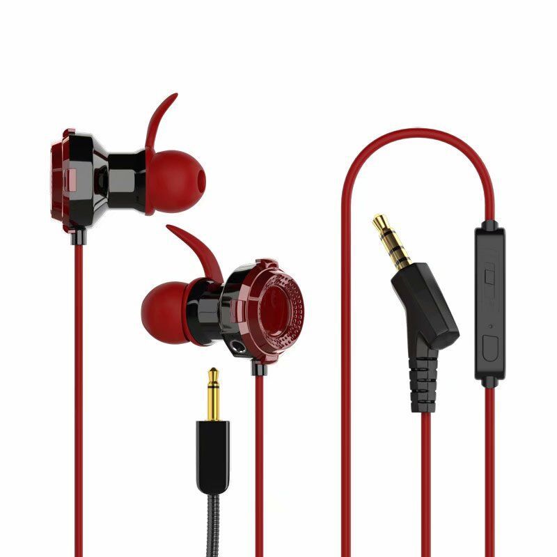 New in-ear PUBG headphones with microphone for e-sports, low-frequency headphones, universal headphones for mobile phones and computers with microphone Specification drawing