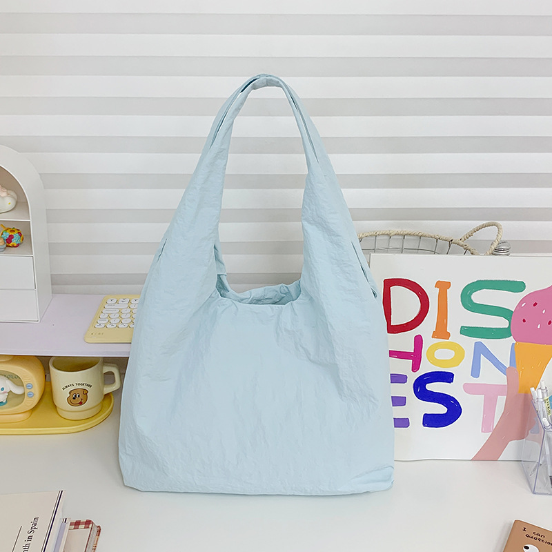 A new Korean-style ins high-look, fresh and sweet macaron-colored letter crossbody bag, casual, simple and lightweight crossbody bag Specification drawing