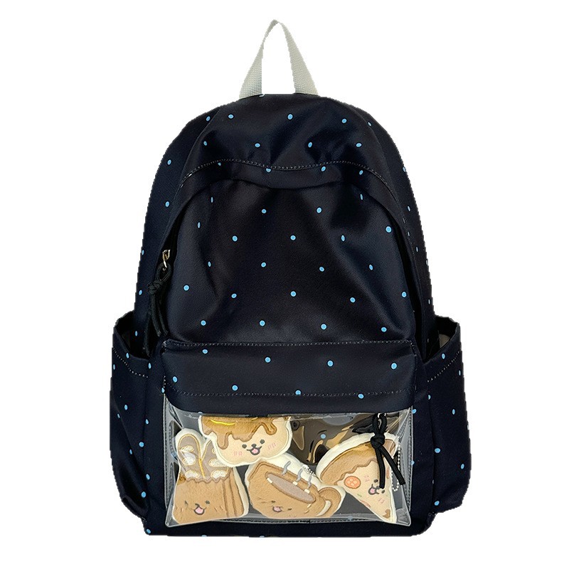 A new high-appearance-level forest-themed cute and fresh printed schoolbag for junior and senior high school girls, a casual, simple and lightweight backpack Item Picture