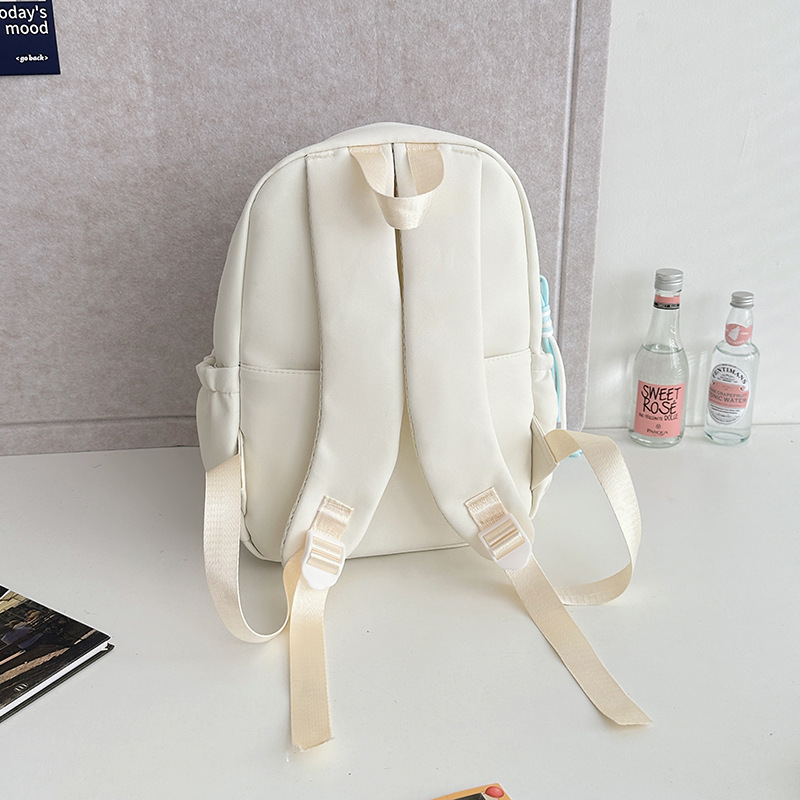 Japanese-style lightweight backpack, casual and versatile backpack, transparent comic show pain bag, student baggy schoolbag, millet Application Scenario