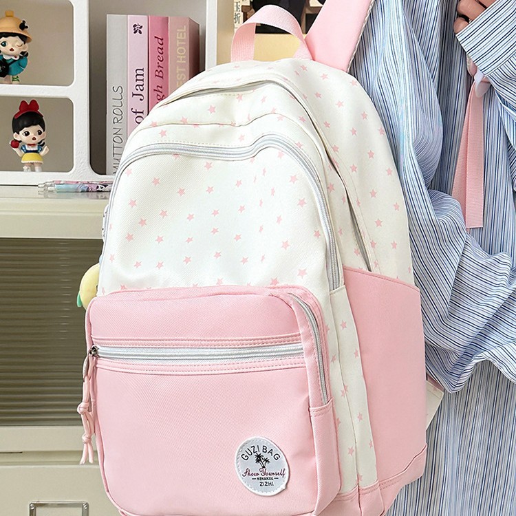 High appearance level, versatile and simple college student schoolbag, sweet commuting backpack, Korean-style Instagram casual outdoor single-shoulder bag full figure