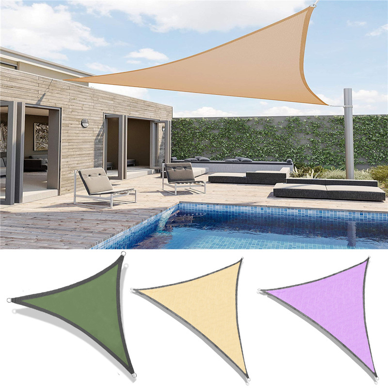 Original manufacturer sunshade sails, outdoor sunshade nets, courtyard and garden sun protection and sunshade fabrics, swimming pool sunshade sails in stock details Picture