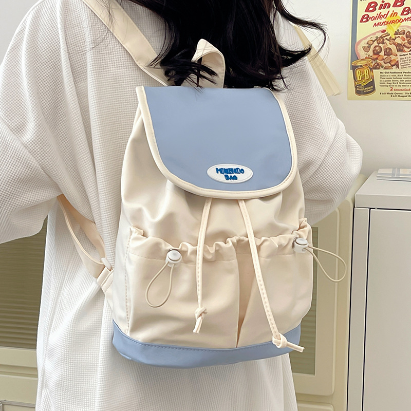 Cute and fresh mini shopping backpack, mommy bag, versatile small schoolbag, and lightweight backpack for girls' travel and study Tours details Picture