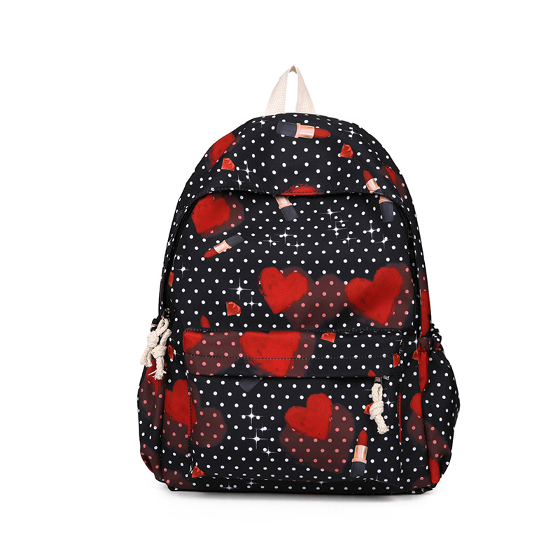 A new high-appearance-level Japanese ins fresh, sweet and cute cartoon personality graffiti backpack for women with large capacity Item Picture