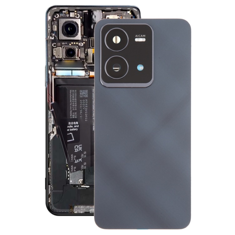 for the original battery of vivo V25 with a camera coil on the back cover full figure
