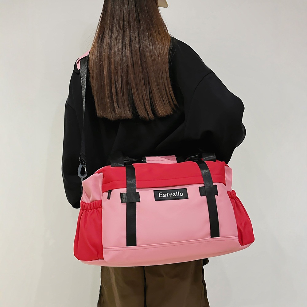 Short business trip travel bag for men, casual business travel crossbody bag for women, lightweight, waterproof and large-capacity portable fitness bag details Picture