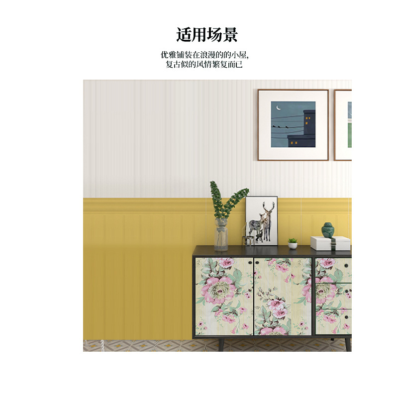 pvc self-adhesive wallpaper for bedrooms and dormitories, European-style self-sticking wallpaper, pvc home decoration wall paper, Damascus stickers Specification drawing