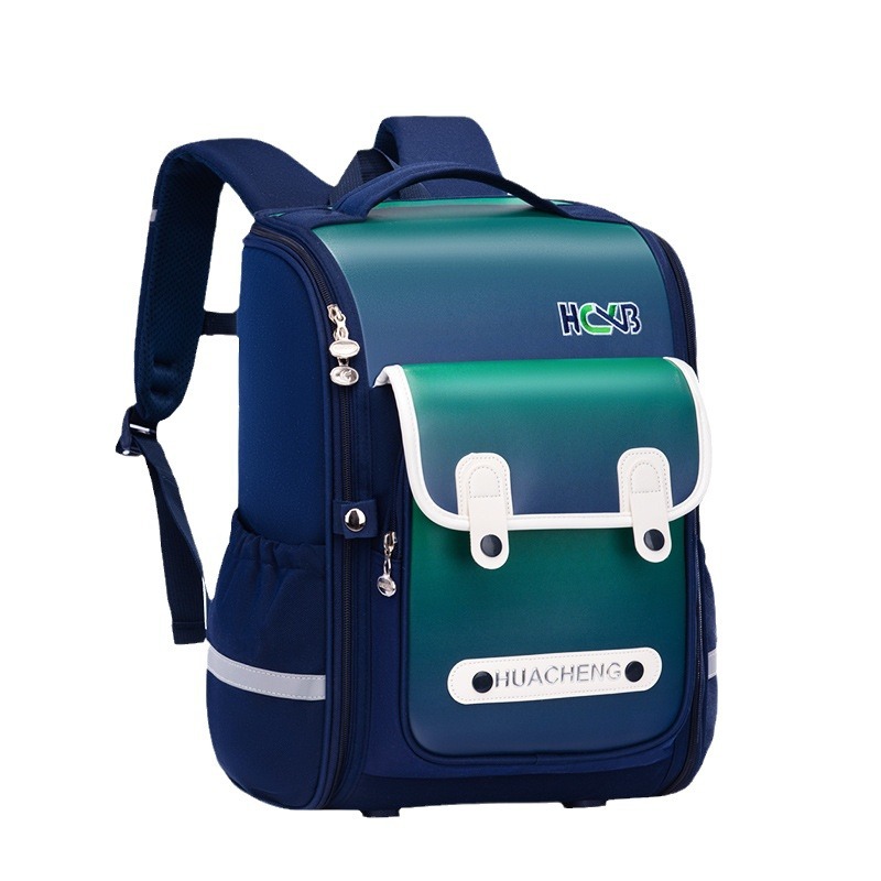 New British-style schoolbag for children, large-capacity backpack for boys and girls in grades 1-6, reducing burden and protecting the spine Item Picture