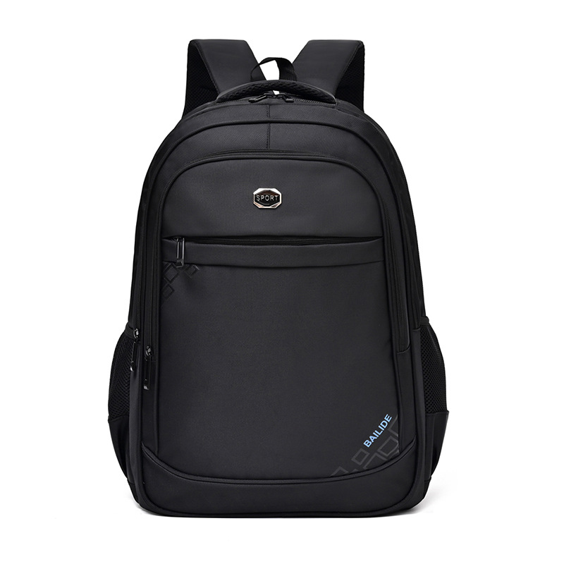 A new high-appearation-level cross-border business travel computer bag for men in solid color, casual and simple travel and mountaineering backpack Item Picture