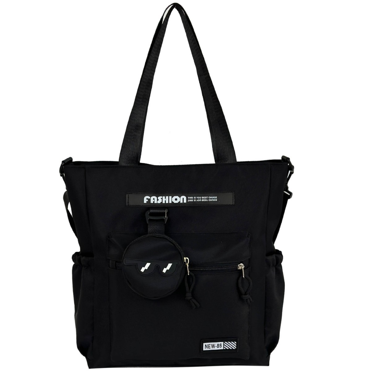 A large-capacity tote bag for college students' commuting to class, a new trendy single-shoulder bag for women in 2024, and a fashionable crossbody bag for men Item Picture