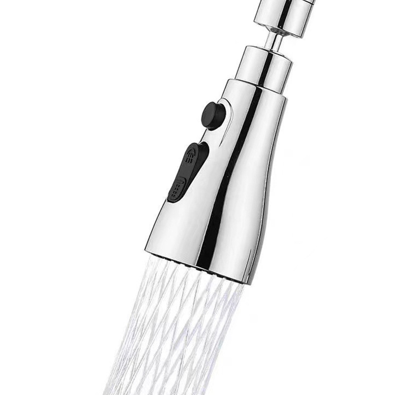 Kitchen faucet universal extender, adjustable splash-proof nozzle, multi-functional with scraper wash, small waist water outlet pull Item Picture
