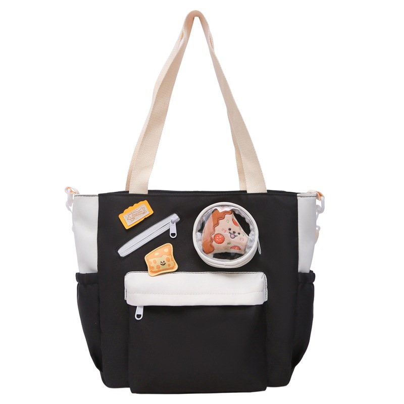 A new high-appeal, fresh and sweet school-style ins tutorial bag handbag, a large-capacity backpack for junior and senior high school students Item Picture
