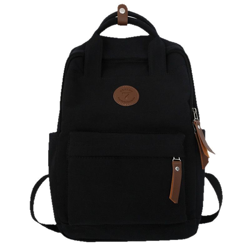 This is a new spring casual travel handbag for women, featuring a simple and elegant Korean style. It is a schoolbag for senior high school students Item Picture