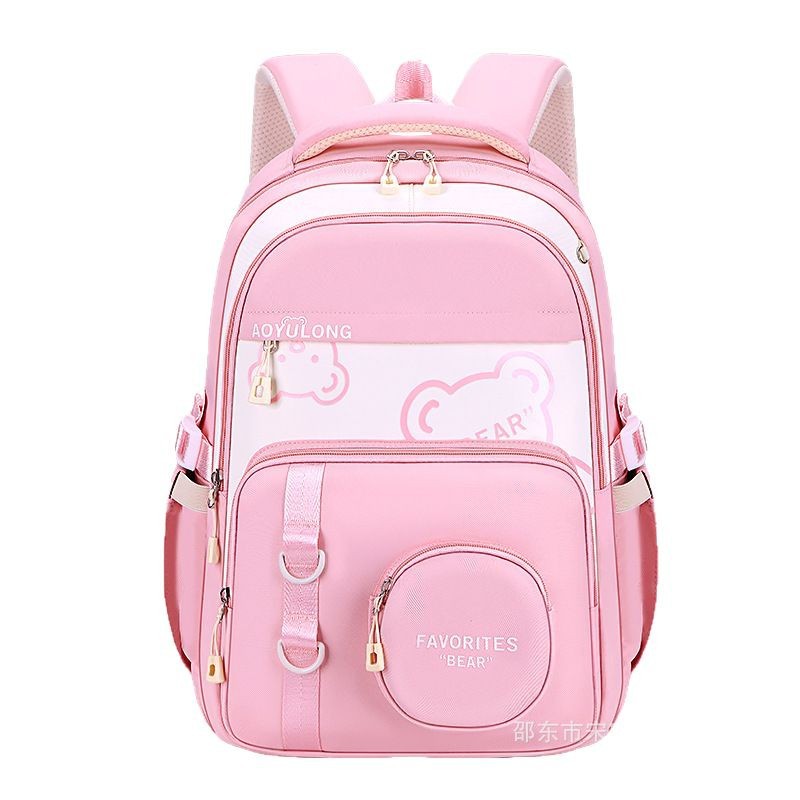 Primary school campus series large-capacity schoolbags, casual and lightweight backpack for junior and senior high school students, children's schoolbags Item Picture