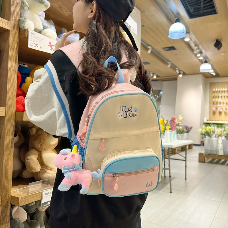 2025 New high-appearance-level shopping mini backpack, Korean-style cute mini schoolbag, versatile schoolbag for kindergarten spring outing full figure