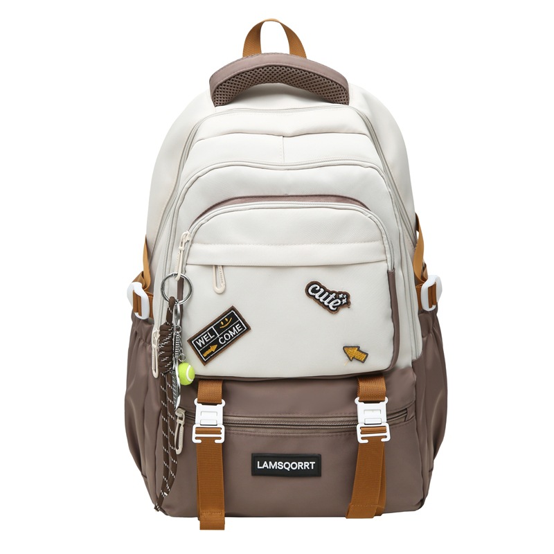 2025 New InS-style Japanese-style backpacks for grades three to six with contrasting colors, high-quality middle school backpacks Item Picture