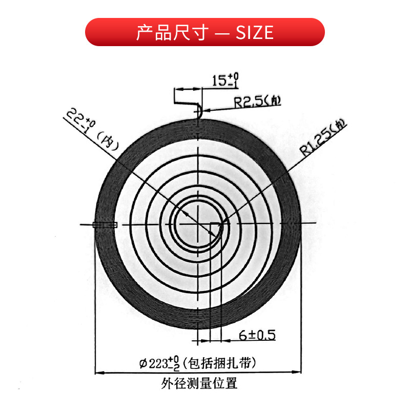 The manufacturer supplies spring, coil spring, metal coil spring. The size of the coil spring can be customized details Picture