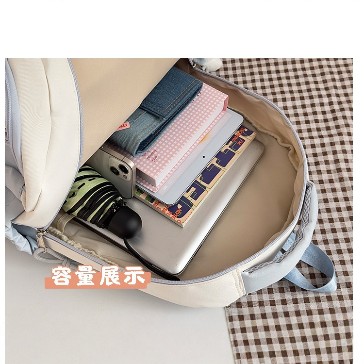 "Painbag Backpack for high school girls, large capacity, cute and unique, no similarity, 1-6 grade girls' backpack. Specification drawing