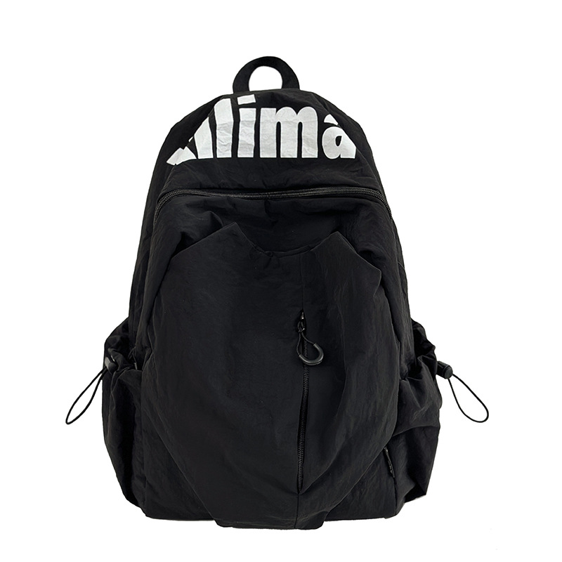 A new Japanese letter-style backpack for junior and senior high school students, which is casual, simple, lightweight, versatile and has a large capacity Item Picture