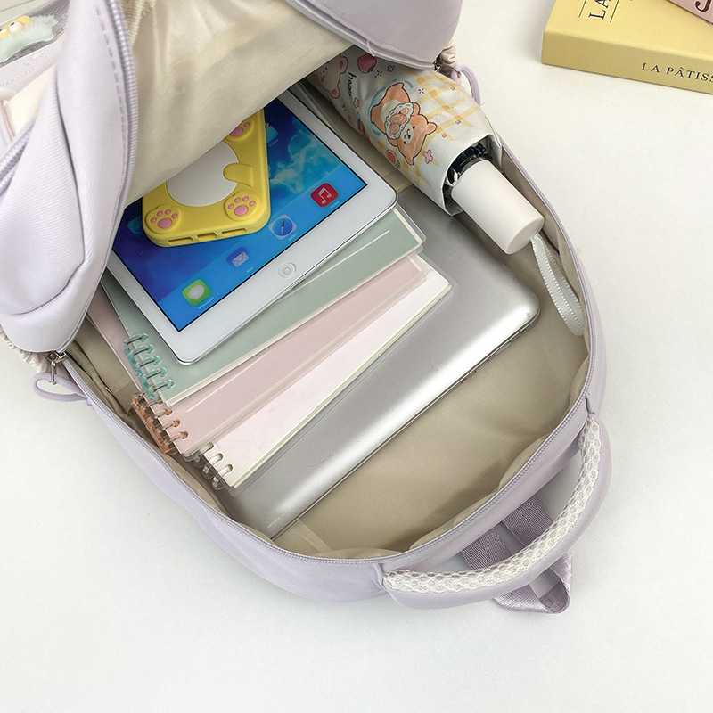 A new Japanese-style ins high-appearance-level college fresh and sweet candy-colored backpack with large capacity for primary and secondary school students Application Scenario