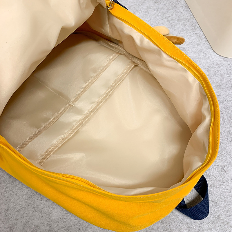 ins Forest-style versatile and simple schoolbag for high school and junior high school students with large capacity, high appearance level backpack, lightweight and dirt-resistant single-shoulder bag Specification drawing
