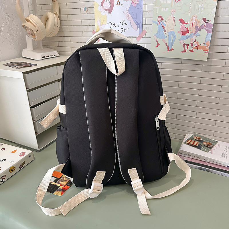 A new high-appeal, fresh and sweet school-style ins tutorial bag handbag, a large-capacity backpack for junior and senior high school students Specification drawing