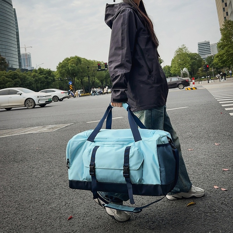 Fitness bags, men's dry and wet separation training sports backpacks, carry-on luggage, short travel bags, women's large-capacity single-shoulder bags details Picture