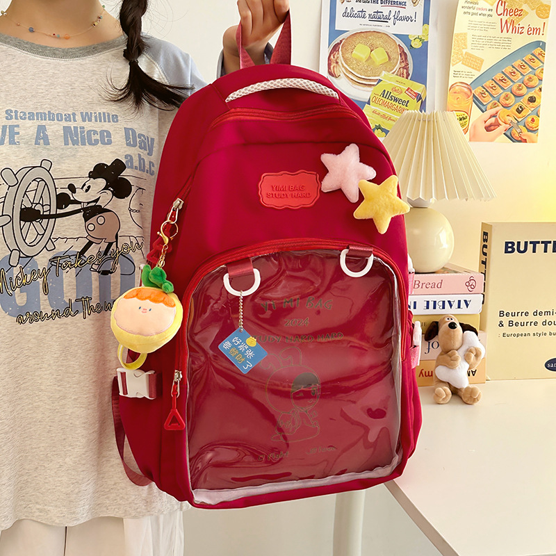 Summer 2024 Little Star Backpack: A Japanese-style, cute, ins, and cute little girl's fresh and versatile travel backpack details Picture