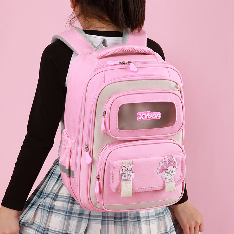 New high-quality, fresh and sweet, candy-colored cute Capibara backpack, lightweight, 1-3 grade backpacks full figure